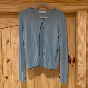 NWOT Loft blue cardigan
